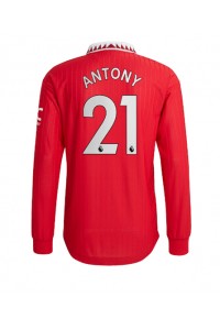 Manchester United Antony #21 Fotballdrakt Hjemme Klær 2022-23 Lange ermer